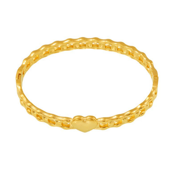 High Quality Love Buckle Stainless Steel Bracelet With Furnace Vacuum Plating And Geometric Design