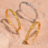 High Quality Love Buckle Stainless Steel Bracelet With Furnace Vacuum Plating And Geometric Design