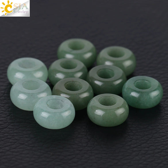 High Quality Natural Stone Large Hole Round Loose Beads Cut Stone Beads For Jewelry Making Necklaces And Bracelets Wholesale