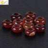 High Quality Natural Stone Large Hole Round Loose Beads Cut Stone Beads For Jewelry Making Necklaces And Bracelets Wholesale