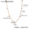 High Textured Pink Freshwater Pearl Collarbone Necklace In Stainless Steel With Geometric Shape And Electroplating For Women