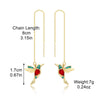 Highend Alloy Geometric Earrings For Women With Long Tassel And Butterfly Love Bird Design