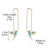 Highend Alloy Geometric Earrings For Women With Long Tassel And Butterfly Love Bird Design