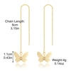 Highend Alloy Geometric Earrings For Women With Long Tassel And Butterfly Love Bird Design