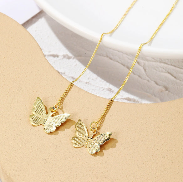 Highend Alloy Geometric Earrings For Women With Long Tassel And Butterfly Love Bird Design