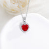 Highend Heartshaped Copper Necklace Pendant Clavicle Chain