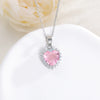 Highend Heartshaped Copper Necklace Pendant Clavicle Chain