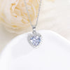 Highend Heartshaped Copper Necklace Pendant Clavicle Chain