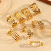 Highend Stainless Steel Women's Bracelet With Flower Leaf Design And Electroplating Treatment