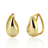 Highend Women's S925 Silver Water Drop Geometric Style Electroplated Ear Jewelry