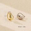 Highend Women's S925 Silver Water Drop Geometric Style Electroplated Ear Jewelry