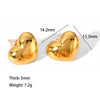 Highgrade Butterfly Pearl Earrings Titanium Steel With The Crown Pattern Electroplated