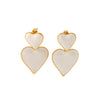 Highgrade Butterfly Pearl Earrings Titanium Steel With The Crown Pattern Electroplated