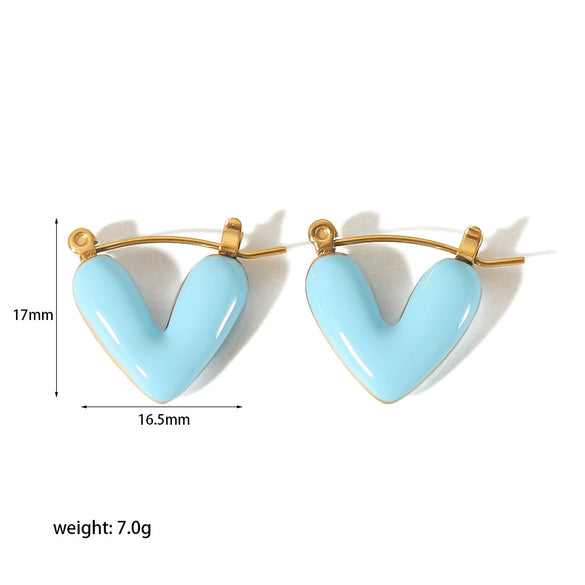 Highgrade Butterfly Pearl Earrings Titanium Steel With The Crown Pattern Electroplated