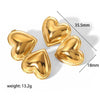 Highgrade Butterfly Pearl Earrings Titanium Steel With The Crown Pattern Electroplated