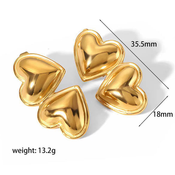 Highgrade Butterfly Pearl Earrings Titanium Steel With The Crown Pattern Electroplated