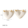 Highgrade Butterfly Pearl Earrings Titanium Steel With The Crown Pattern Electroplated