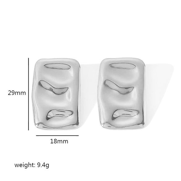 Highgrade Butterfly Pearl Earrings Titanium Steel With The Crown Pattern Electroplated