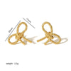 Highgrade Butterfly Pearl Earrings Titanium Steel With The Crown Pattern Electroplated