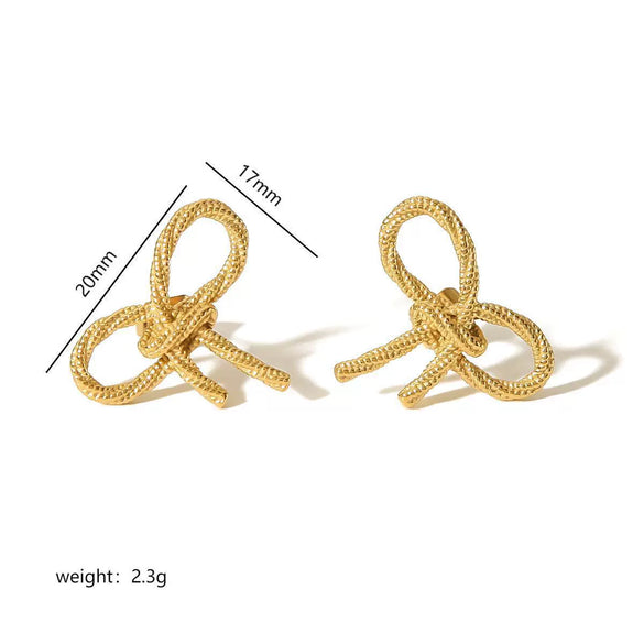 Highgrade Butterfly Pearl Earrings Titanium Steel With The Crown Pattern Electroplated