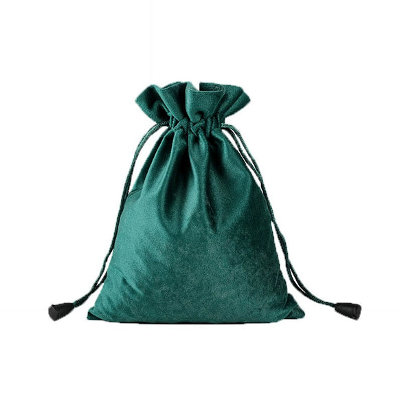 Highgrade Velvet Jewelry Drawstring Gift Dustproof Makeup Play Bag With Chain Type Design Bundle Pocket Style And Thermal Transfer Printing Process