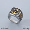 Hip-Hop Anchor 304 Stainless Steel Plating 14K Gold Plated Men'S Rings