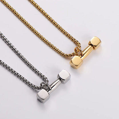 304 Stainless Steel 18K Gold Plated Hip-Hop Plating Barbell