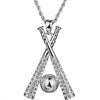 Hip Hop Baseball Bat Style Alloy Geometric Goldplated Men's Necklace