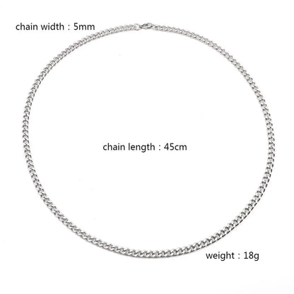 Hip-Hop Basic Classic Style Chain 201 Stainless Steel Unisex Necklace