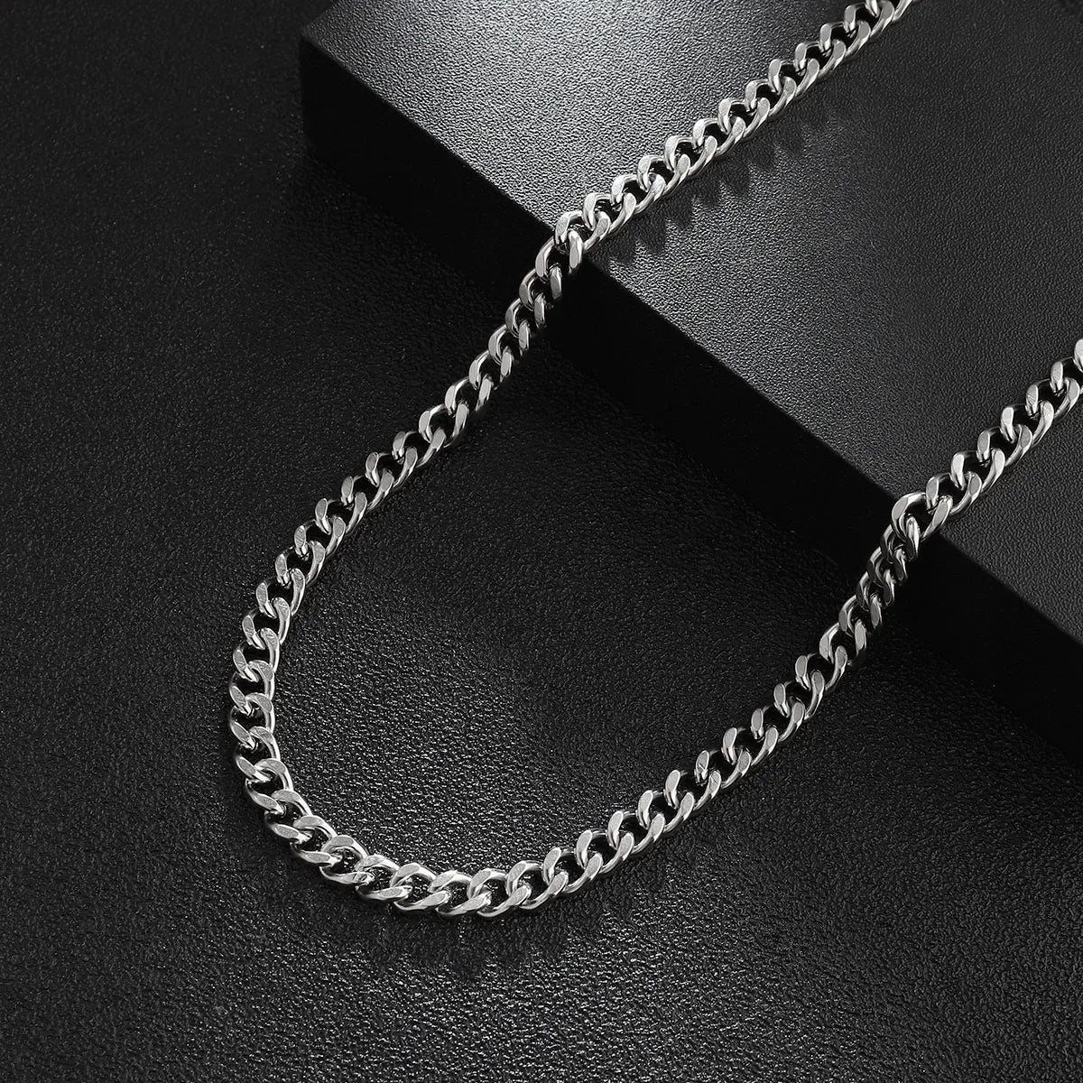 Hip-Hop Basic Classic Style Chain 201 Stainless Steel Unisex Necklace