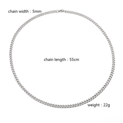 Hip-Hop Basic Classic Style Chain 201 Stainless Steel Unisex Necklace