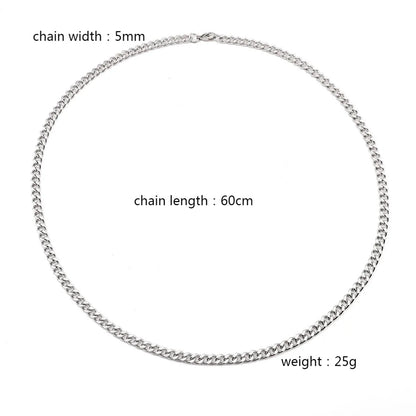 Hip-Hop Basic Classic Style Chain 201 Stainless Steel Unisex Necklace