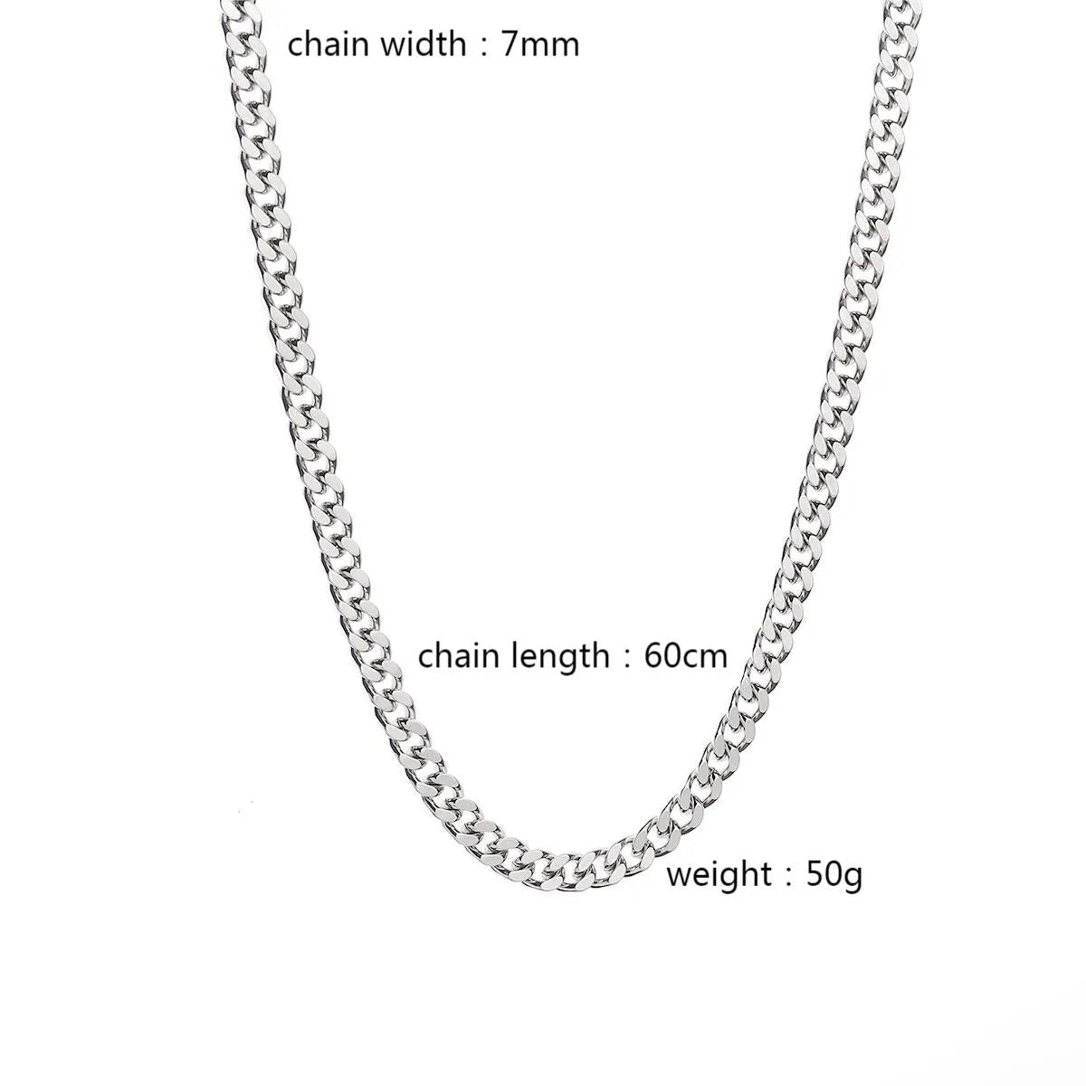 Hip-Hop Basic Classic Style Chain 201 Stainless Steel Unisex Necklace