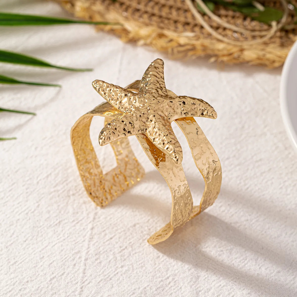 Hip-Hop Beach Simple Style Starfish Alloy Wholesale Bangle