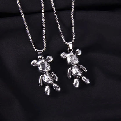 Hip-hop Bear Alloy Men's Pendant Necklace 1 Piece