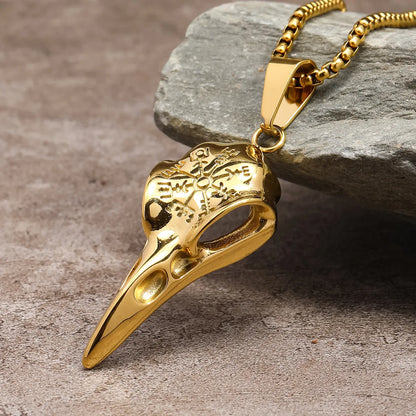 Hip-Hop Bird Titanium Steel Polishing 18K Gold Plated Men'S