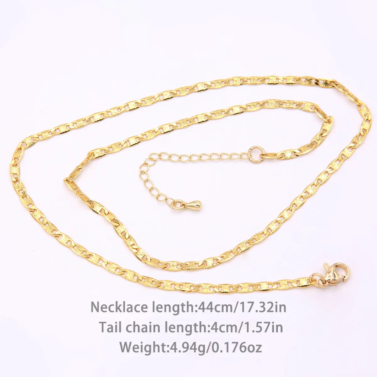 Hip-hop Classic Style Flower Copper Plating 18k Gold Plated Necklace