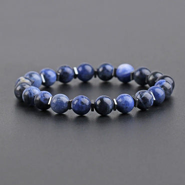 Hip-Hop Color Block Stone Men'S Bracelets