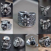 Hip-Hop Cool Style Animal Eye Rhombus Alloy Plating Unisex Rings