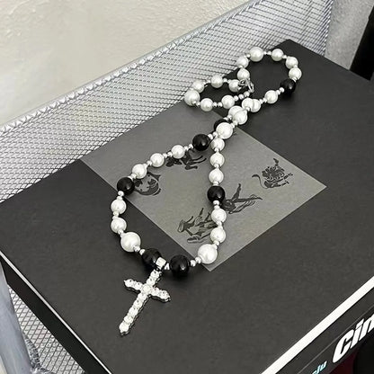 Hip-hop Cross Alloy Titanium Steel Wholesale Layered Necklaces