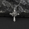 Hip-Hop Cross Wings Angel Zinc Alloy Inlay Plating Zircon Unisex Pendant Necklace