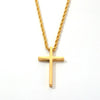 Hip-Hop Cross 304 Stainless Steel Plating Gold Plated Silver Plated Men'S Pendant Necklace