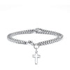 Hip-Hop Cross Stainless Steel Polishing Men'S Bracelets Bangle