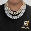 Hip Hop Cuban Chain Zircon Men's Jewelry Copper Necklace