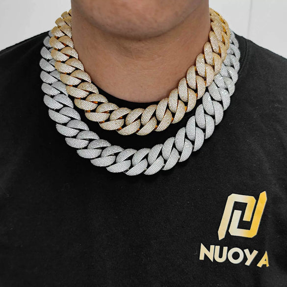 Hip Hop Cuban Chain Zircon Men's Jewelry Copper Necklace