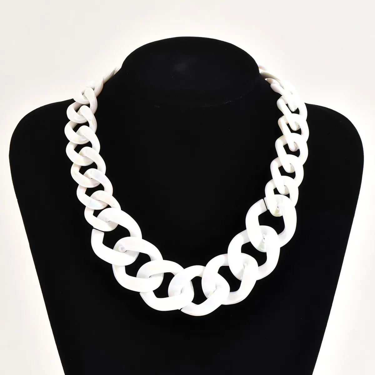 Hip-Hop Exaggerated Geometric CCB Arylic Wholesale Necklace