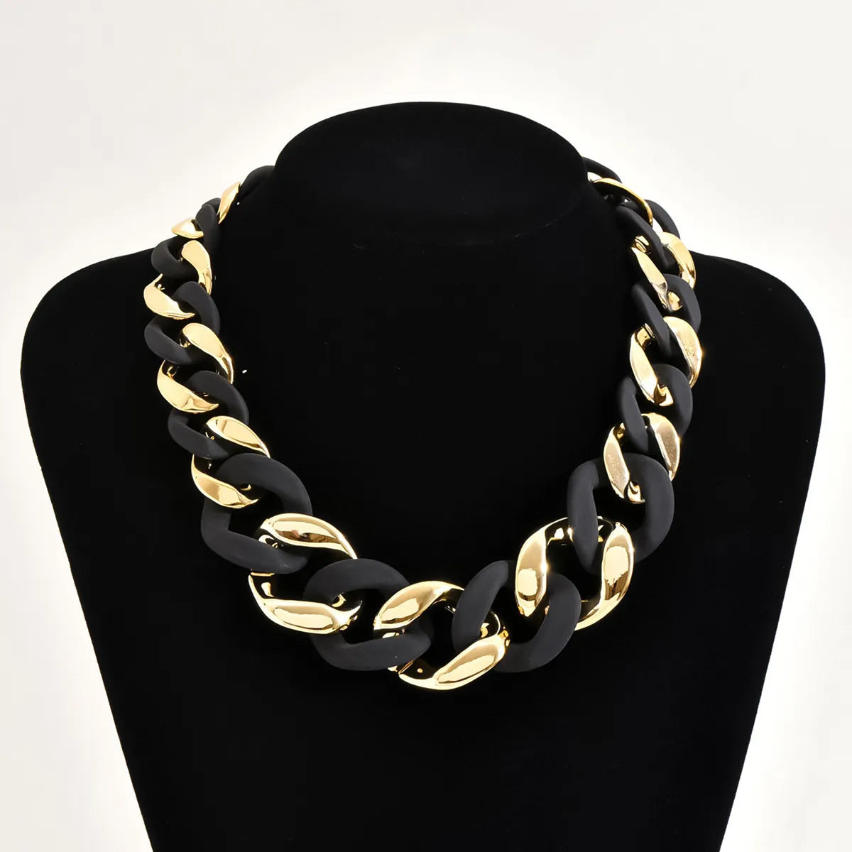 Hip-Hop Exaggerated Geometric CCB Arylic Wholesale Necklace