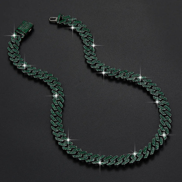 Hip-Hop Exaggerated Rock Necklace Alloy Inlay Rhinestones Men'S Pendant Necklace