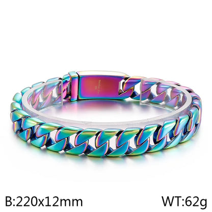 Hip-Hop Geometric 304 Stainless Steel Men'S Bracelets