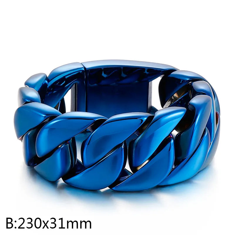 Hip-Hop Geometric 304 Stainless Steel Men'S Bracelets